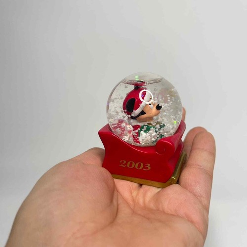 2003 JC Penney Topolino Globo da neve in miniatura natalizia - Foto 4 di 9