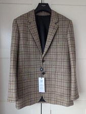 Celine Jude Cashmere And Wool Check Jacket / Size 34 / Bnwt