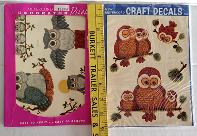 Décalcomanies Vintage Meyercord – Hibou Gris (planche Complète #1530-H)
