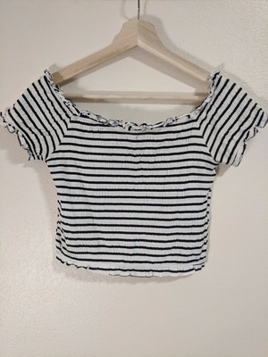 black off the shoulder top new look