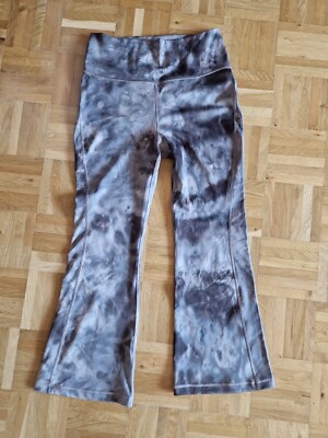 adidas Yoga Performance Print 7/8 Studio Earth Flared Tight Damen grau