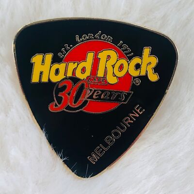 Hard Rock Cafe 30th Anniversary Melbourne Australia Guitar Pick Enamel Pin
