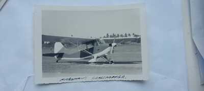 Vintage photo a plane on board Pregnant Grasshopper 1960s