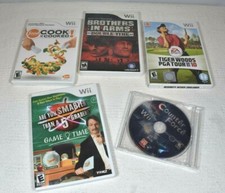 Brothers in Arms, Counter Force, Tiger Woods & Others- Bundle Lot of 5 Wii Games