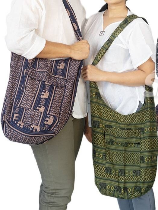Elephant Print Long Bag From Chiang Mai, Thailand | eBay