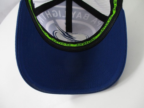 Reebok Tampa Bay Lightning Mütze Kappe Druckknopflasche blau weiß Mesh NHL Trucker Herren - Bild 15 von 21