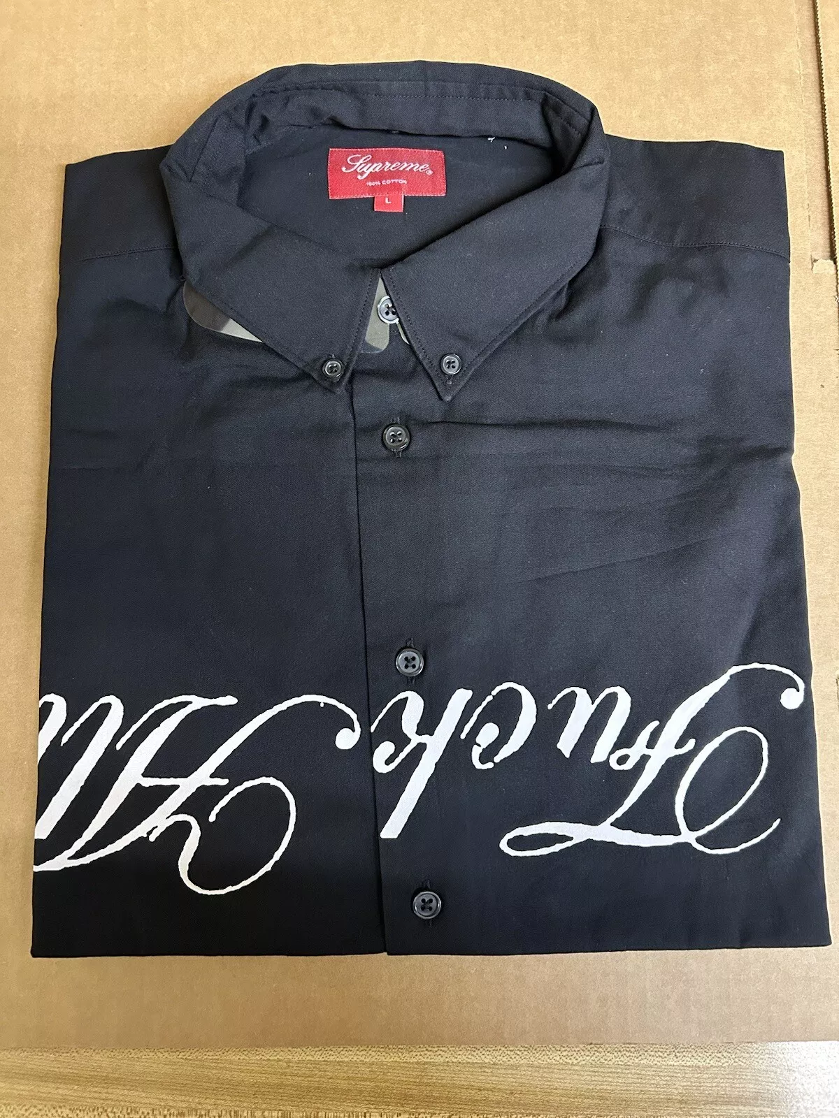 T shirt SS21 Supreme Jamie Reid F**k tout noir taille grande 100 % AUTHENTIQUE