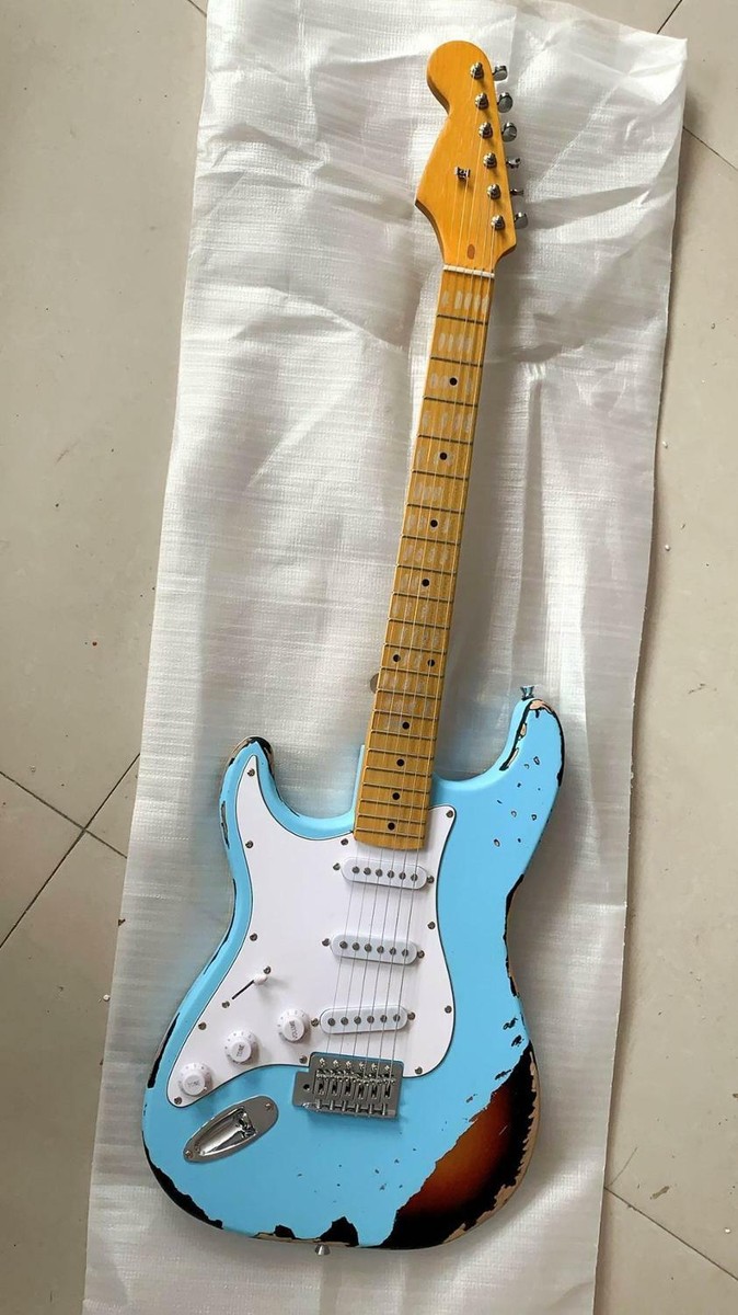 Custom Shop Left Handed ST Electric Guitar Relic Model In