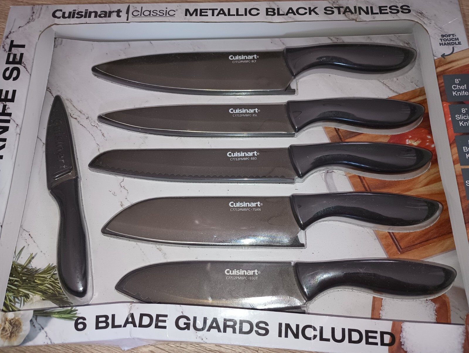 Cuisinart Classic 6piece German Stainless Steel Knife Set with Sheaths