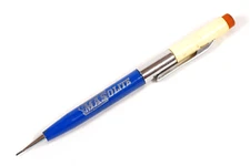 Masolite Advertising Scripto Blue & White Mid-Century Mechanical Pencil