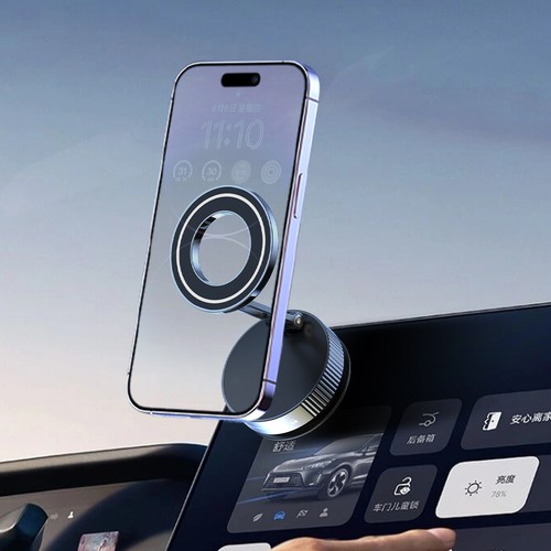 Magnetyczny odkurzacz próżniowy -Cup -Stojak na telefon 360 Obrotowy uchwyt na telefon (schw - Zdjęcie 5 z 9