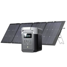 EF ECOFLOW Solar Generator DELTA2 with 220W Solar Panel, LFP(LiFePO4) Battery