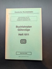 Buch Buchfahrplan Heft 1011 Deutsche Bundesbahn 1977 DB Güterzüge 