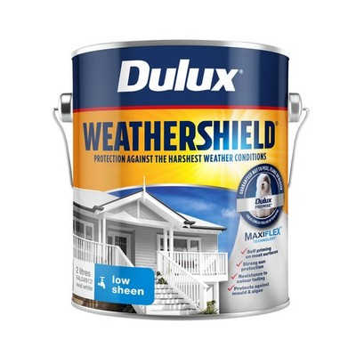 Dulux 2L Vivid White Low Sheen Weathershield Exterior Paint