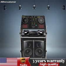 10U Audio DJ Road Rack Case with Casters Pro Tour Grade Rack Mobile Flight Case