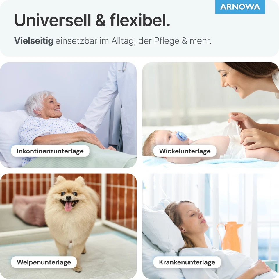 Inkontinenzunterlagen 60x90cm Krankenunterlagen Einweg Unterlagen 30 - 240 Stk. - Bild 3 von 4