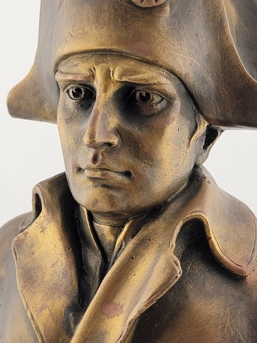 Antique Bronze On Marble bust of Napoleon Bonaparte Signed A. Canova. 9.5 Inch - Picture 9 of 14