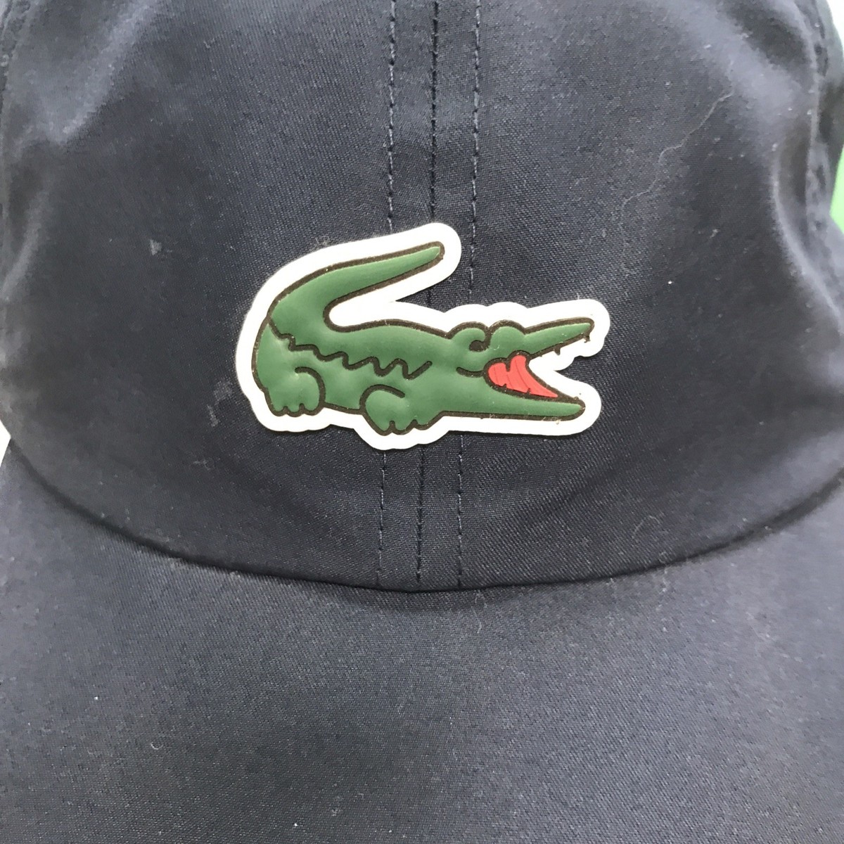 Lacoste Unisex Sport Big Croc Navy Blue/White Microfiber Hat Cap