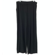 J. Jill Wearever Collection Straight Full Leg Pull On Pants Womens Size L Black