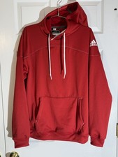 Adidas Men's Stadium Aeroready Fleece Pullover Hoodie – Team Power Red - Medium 