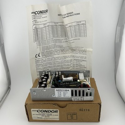 Condor DC Power Supplies GPFC125A w Box Installation Instruction Manual UNTESTED