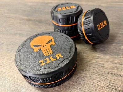 22 LR Ammo Box Storage Case Container 60 Rounds with Screw On Lid