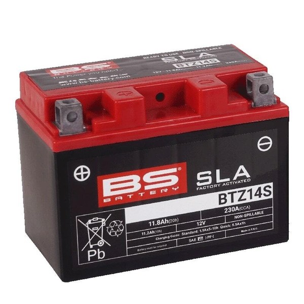 Batterie VorgefüLlt BS Battery SLA BTZ14S FüR Honda VFR X Crossrunner 800 2012-image