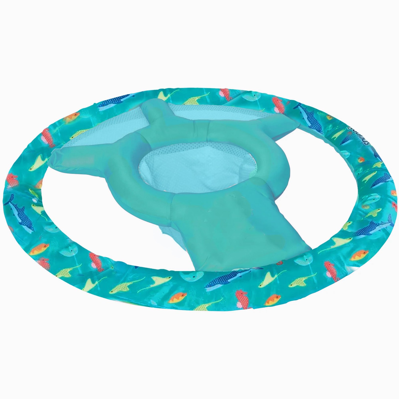 Flotador de resorte para piscina SwimWays para niños pequeños - peces acuáticos