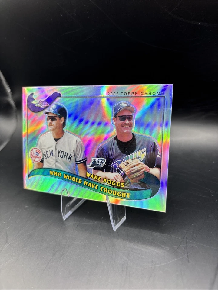 2002 TOPPS TRADED - CHROME REFRACTOR - WHO WOULD HAVE THOUGHT - WADE BOGGS #T269 - Image 2 of 4