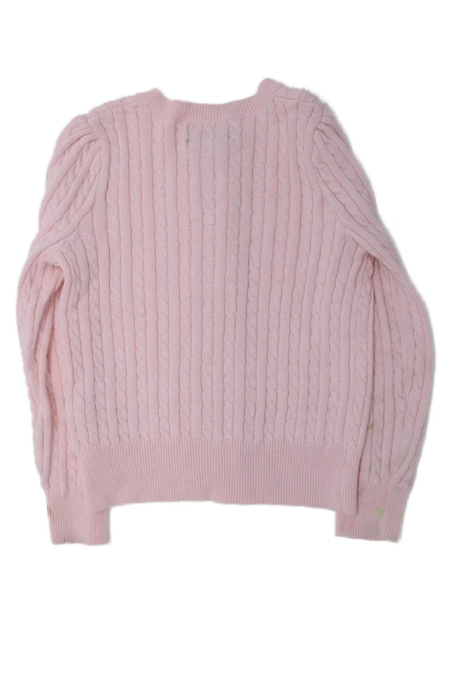 Cárdigan Polo Ralph Lauren Etiqueta Azul Niñas Tejido con Botones Rosa Talla 5 Foto 2 de 4