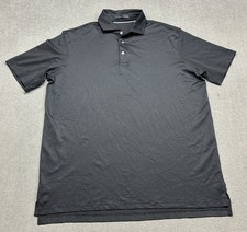 Greyson Polo Shirt Mens Large Black Performance Golf NEW