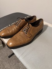Salvatore Ferragamo Tan Leather Oxfords Size 10.5