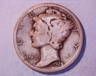 1928  Mercury Head Silver Dime  **129-6B