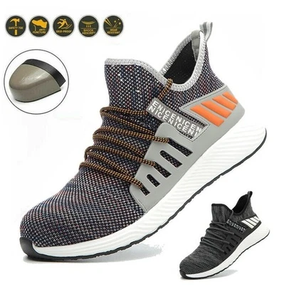 MARKENLOS Stahlkappe Arbeitsschuhe Sicherheitsschuhe Herren Leicht Mit Sneaker Sportliche