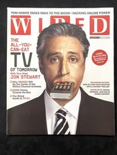 WIRED MAGAZINE SEPTEMBER 2005 VOL.13 NO.9 JON STEWART DAILY TV, YAHOO VINTAGE Y2