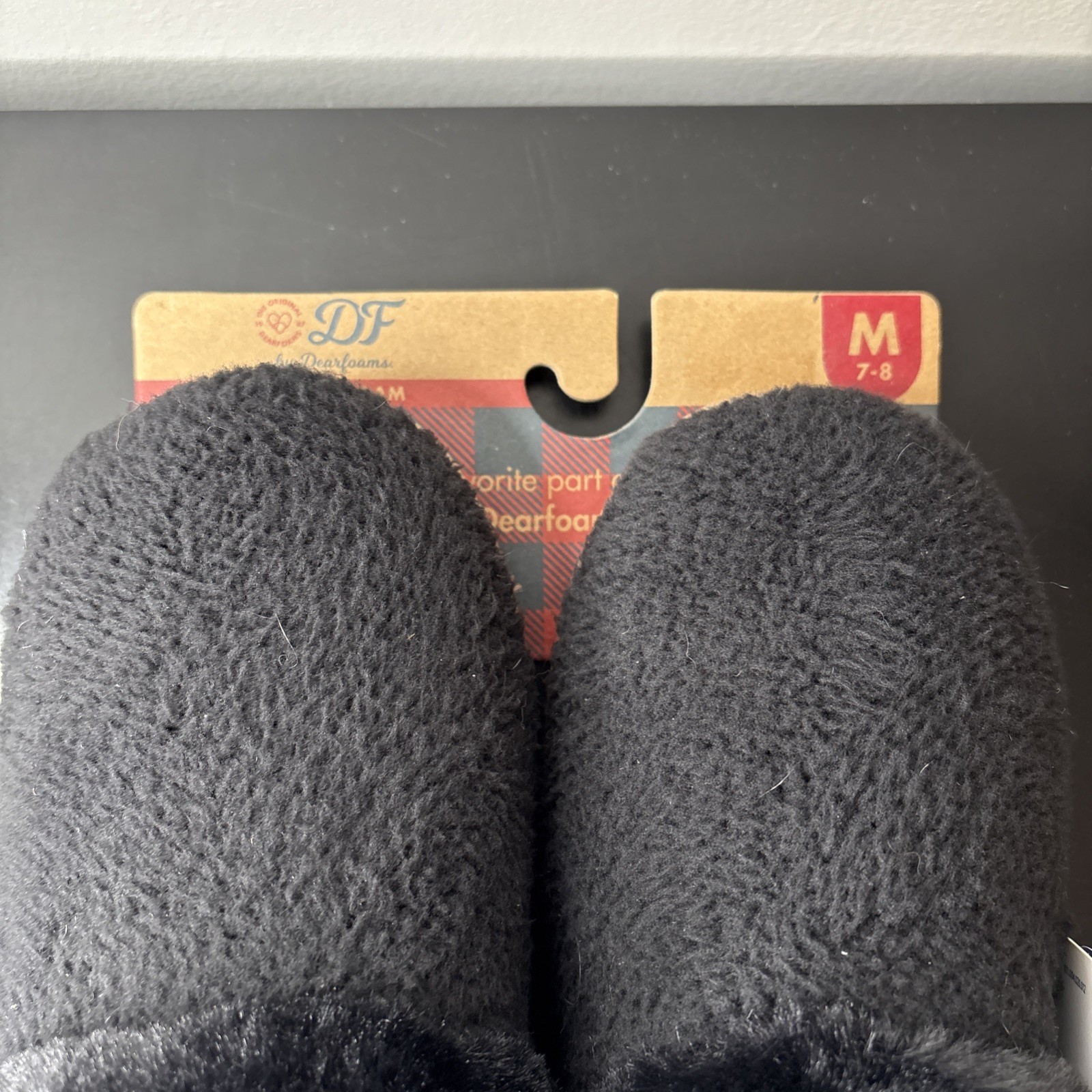 APL Dearfoams Ciabatte Uomo Memory Foam NERE Taglia M 7 8 NUOVISSIME