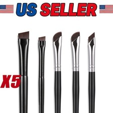 5Pcs Eyeliner Brushes Fine Angled Eye Liner Ultra thin Precision Makeup Brushes