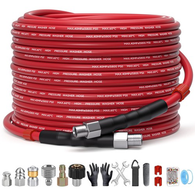 #ad Sewer Jetter Kit for Pressure Washer – 50ft Water Jet Drain Cleaning Hose $49.53