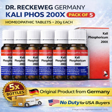Dr Reckeweg Kali Phos 200X Homeopathic Tablets 20g Pack of 5 Free Shipping