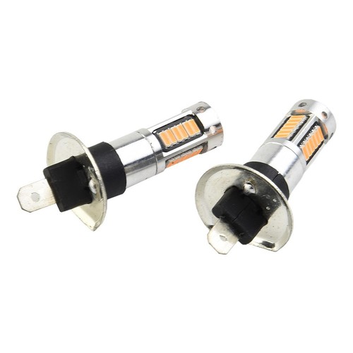 LED Daytime Running Lights with H1 Bulbs Bright Amber Color Temperature - Picture 6 of 10