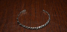WOMAN'S VINTAGE BAKER .925 STERLING TWIST SILVER BRACLET (H)