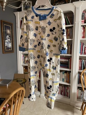 Disney Mickey Mouse Hanukkah Long-sleeve Footed Sleep Play Coverall 6-9M