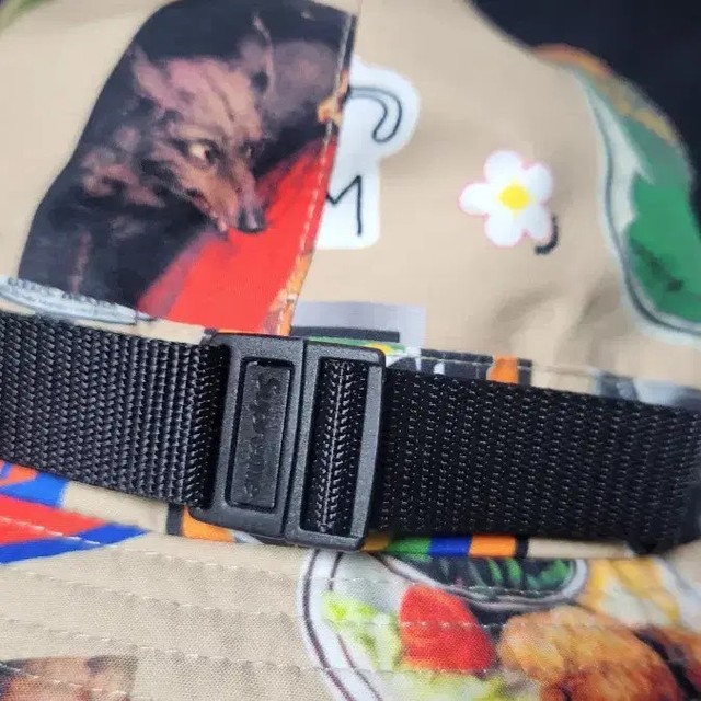 Supreme Sticker Bucket Hat - M/L Size, Unique Pattern