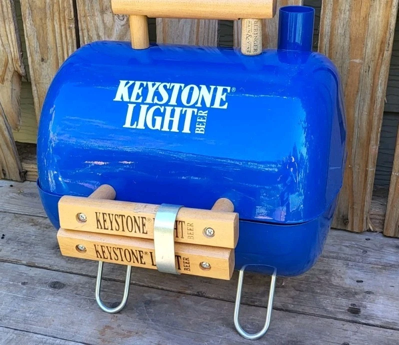 Cerveza Handi-Boy Mini Carbón Puerta Trasera Pary Grill Keystone Luz Nuevo (Sin Caja)   Foto 4 de 4