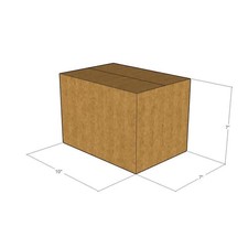 25 10x7x7 Kraft Brown Corrugated Shipping Boxes 32 ECT Single-Wall New