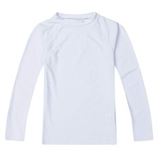 Boys Long Sleeve Rashguard Swimwear Rash Guard Athletic Tops Swim Shirt UPF 5...