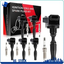 Fits 2017-2021 Cadillac XT5 Chevy Colorado 3.6L Ignition Coils & 6 Spark Plugs