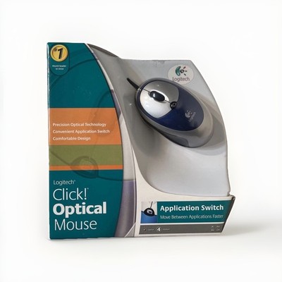 NOB Logitech Click! Optical Mouse M-BT85 USB 4 Button - NEW -
