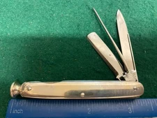 Schrade Walden USA Pipe Smokers Knife, Stainless Steel Handles