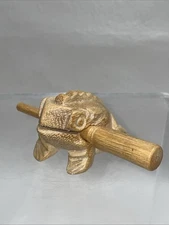 Wooden Carved Lucky Frog Natural Sound Percussion Instrument Small 1.5”